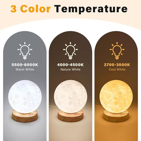 Doraubia Light Therapy Lamp,10000 Lux Sun Lamp with 3 Color Temperatures,Adjustable Brightness,Timer & Memory Function, Happy Daylight Lamp，Full Spectrum Light with Remote Control for Home, Office in Kuwait