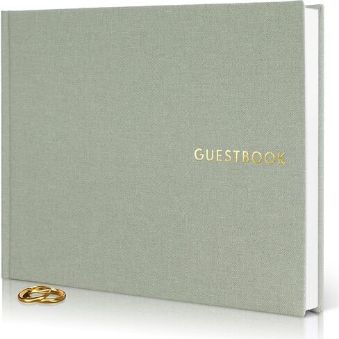 ZICOTO Beautiful Wedding Guest Book for Your Wedding Reception - Simply Elegant Guestbook to Sign in - The Perfect Wedding Or Baby Shower Guest Book and Addition to Your Big Day in Saudi Arabia
