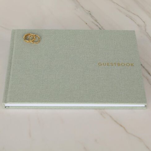 ZICOTO Beautiful Wedding Guest Book for Your Wedding Reception - Simply Elegant Guestbook to Sign in - The Perfect Wedding Or Baby Shower Guest Book and Addition to Your Big Day in Saudi Arabia