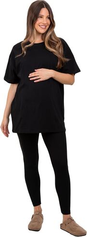 PinkBlush Oversized Crewneck Short Sleeve and Legging Maternity Set in Saudi Arabia