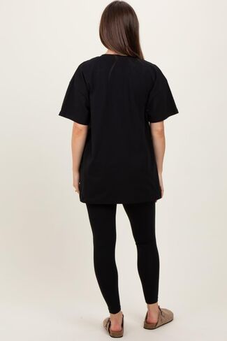 PinkBlush Oversized Crewneck Short Sleeve and Legging Maternity Set in Saudi Arabia