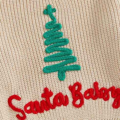 Toddler Baby Girl Boy Christmas Sweater Embroidery Letter Long Sleeve Knit Sweatshirt Top Xmas Fall Winter Clothes in Saudi Arabia