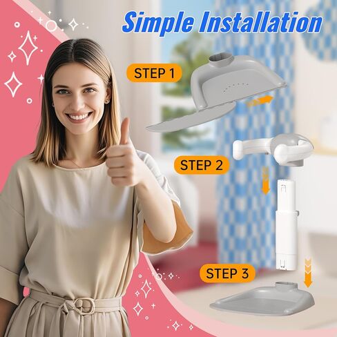 Baby Shower Standing Support,Adjustable Toddler Bath Stand with Anti-Slip Baseboard,for Changing Clothes,Bathing by Standing up Themselves,Shower holder Maker Idea Gift for 8-36 months in Saudi Arabia
