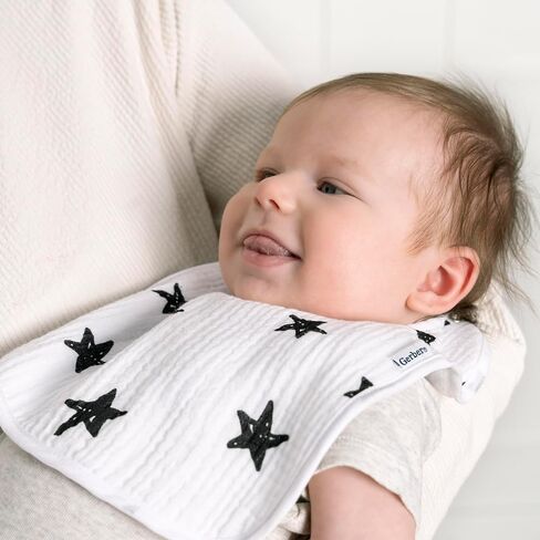 Gerber Unisex Baby Muslin 8 Pack Drooling Bibs in Saudi Arabia