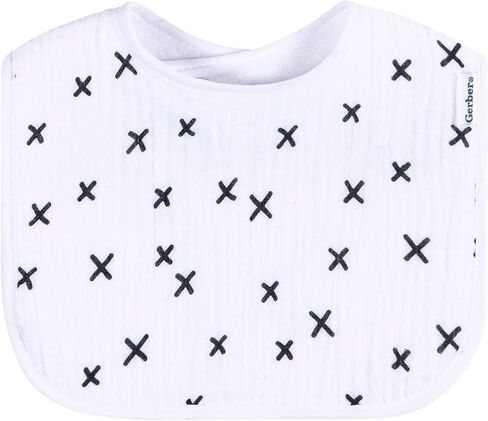 Gerber Unisex Baby Muslin 8 Pack Drooling Bibs in Saudi Arabia