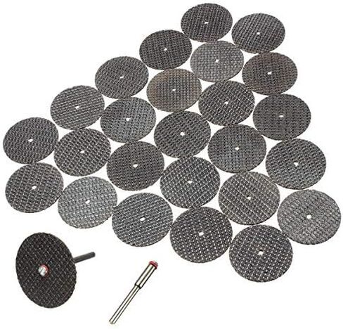 25Pcs Resin Cutting Wheel Disc + Mandrel Rotary Tool in Saudi Arabia