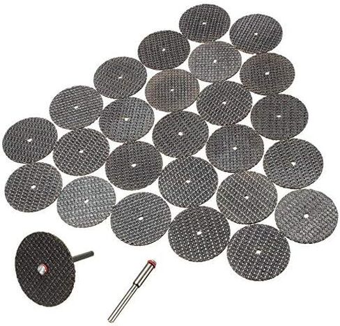 50pcs قطع العجلة الأسود 32 مم مع 2 بتات mandrel لمجموعة أدوات الدوار D in Saudi Arabia