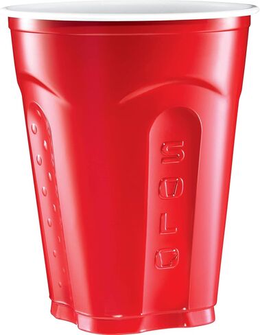 SOLO Cup Company Red Squared Plastic Party, 18 Ounce, 200 Count in Saudi Arabia