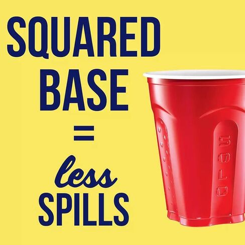 SOLO Cup Company Red Squared Plastic Party, 18 Ounce, 200 Count in Saudi Arabia