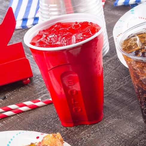 SOLO Cup Company Red Squared Plastic Party, 18 Ounce, 200 Count in Saudi Arabia