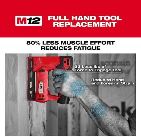 Stapler-Bare لـ Milwaukee M12 3/8in. Crown Stapler-Bare ، CP 2AH & XC 4AH Starter Kit Bundle + TPT Premium Cart in Kuwait