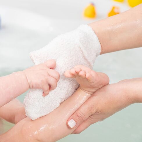 Hypoallergenic Natural Baby Sponge & Wash Cloth Set for Bath — Ultra-Soft, Gentle, Safe for Newborns, Infants & Sensitive Skin in Saudi Arabia