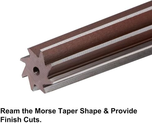 #US MT4 MorTaper Reamer H8 Alloy Tool Steel 8 Flute Straight Shank Finish Cutter in Saudi Arabia