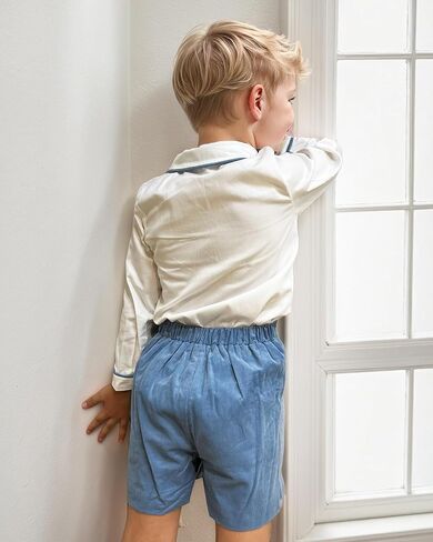 Toddler Boy Clothes Suit | Baby Boys Long Sleeve Formal Outfit with Bowtie + Pants | Wedding Birthday Party Suits in Saudi Arabia