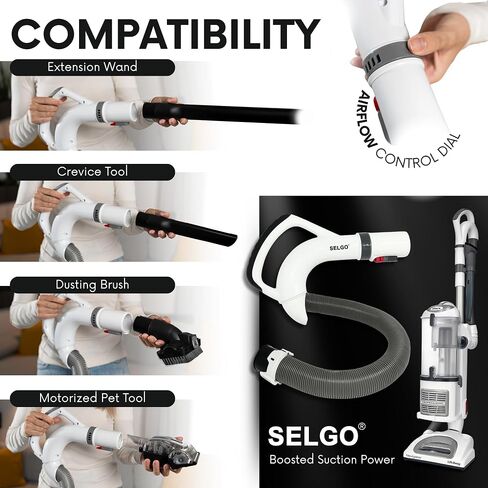 Selgo Upgraded Replacement Hose Handle - Premium Quality Shark OEM Vacuum Cleaner Hose Handle - Shark Navigator Rotator Lift-Away Upright for NV360 Series (Blue) in Saudi Arabia