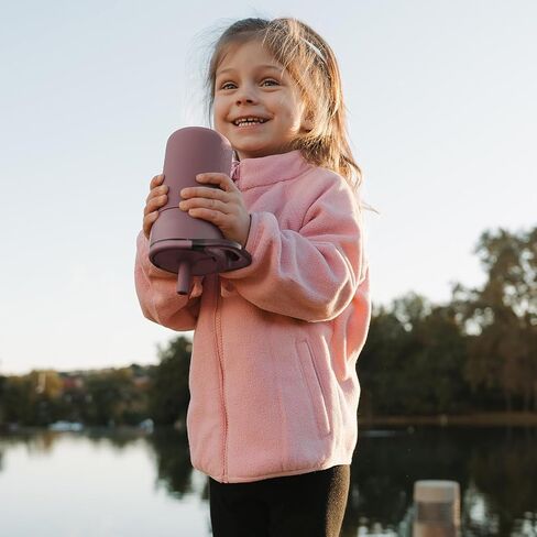 Brütmate Leap 12oz 100 ٪ تسرب Kids Tumbler مع مقبض و Silicone Soft Straw | قطرة الأكمام السيليكون المقاومة | للأطفال 4+ | معزول الفولاذ المقاوم للصدأ | حامل كأس صديق | 12oz (الدينوس) in Kuwait