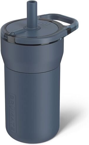 Brütmate Leap 12oz 100 ٪ تسرب Kids Tumbler مع مقبض و Silicone Soft Straw | قطرة الأكمام السيليكون المقاومة | للأطفال 4+ | معزول الفولاذ المقاوم للصدأ | حامل كأس صديق | 12oz (الدينوس) in Kuwait