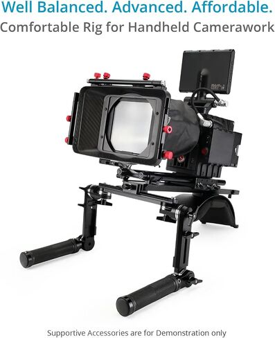 PROAIM Discovery SR-10 Mount Counter Mount Rig لكاميرا DSLR تصل إلى 20 كجم/44 رطل. مقبض Rosette مع وضع مقبض واسع/ضيق. 15 مم حبل كاميرا الإصدار السريع ، 1/4 "-20 مؤشرات ترابط in Saudi Arabia