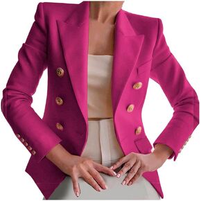 Women Business Casual Blazers Long Sleeve Lightweght Work Suit Jackets Button Down Open Front Work Blazers Trendy in Kuwait