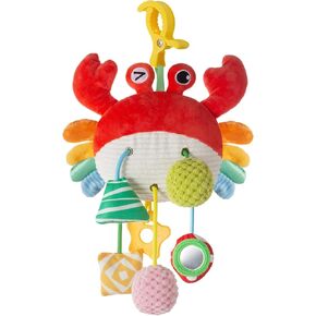 لعبة مقعد السيارة للأطفال من 0 إلى 6 أشهر ، لعبة عربة مع مقطع مريح ، ألعاب السيارات معلقة إكسسوارات الأطفال ، جرس مدمج ، حشرجة ، صرير ، مرآة للرضع ، هدية الأطفال 0-3-6-12 شهر in Kuwait