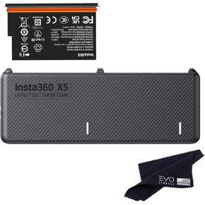 Insta360 X5 Ultra Battery(2800mAh)& Fast Charge Hub Bundle/Only for Insta360 X5 360 Camera (2 Ultra Batteries+1 Charger) in Kuwait