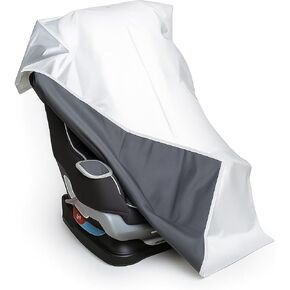 DS. DISTINCTIVE STYLE Baby Car Seat Cover Cooling Pad Sun Shade Infant Car Seat Cooler Protector Keeps Toddler Seat Cool Travel Accessories Silver in Saudi Arabia