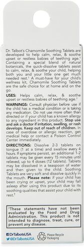 Nuby Chamomile Soothing Tablets, Quick Dissolve, 140 Count in Saudi Arabia