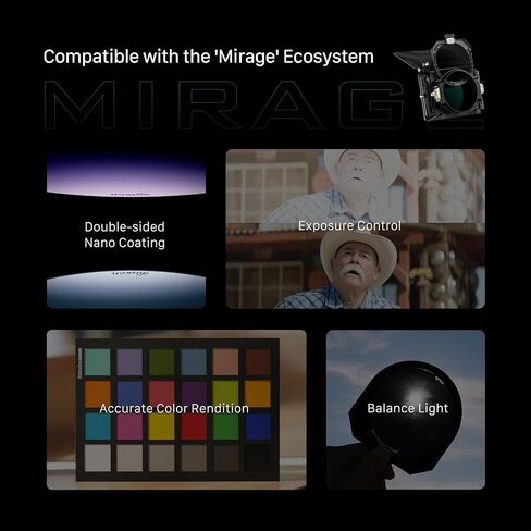 Tilta Illusion 95mm Spectrum ND Filter | الحد من الانعكاسات والعدسات اللامع | حماية العدسة | ألوان دقيقة | متوافق مع مربع Mirage Matte (1.5) in Saudi Arabia