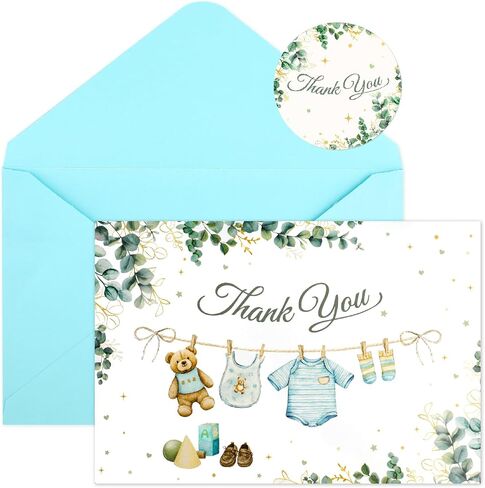 50 PCS Pink Baby Shower Thank You Cards ، 4 "× 6" Girl Baby Shower Stowing بطاقات المعايدة مع الأظرف وملصقات الختم للاستحمام للأطفال ، حفل تكشف عن الجنس ، وحضور ترحيب بالولايات حديثي الولادة ، فارغة في الداخل in Saudi Arabia