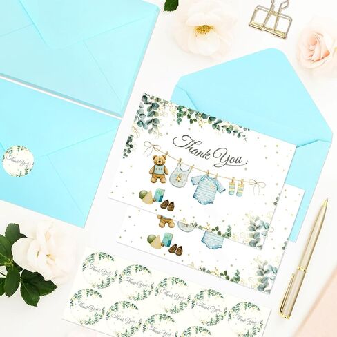 50 PCS Pink Baby Shower Thank You Cards ، 4 "× 6" Girl Baby Shower Stowing بطاقات المعايدة مع الأظرف وملصقات الختم للاستحمام للأطفال ، حفل تكشف عن الجنس ، وحضور ترحيب بالولايات حديثي الولادة ، فارغة في الداخل in Saudi Arabia