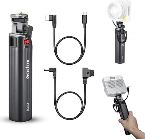 إكسسوارات Godox ML100BI ، BG02 Battery Grip Kit ، 95WH/6600MAH ، منافذ USB-C و D-TAP ، 1/4 "-20 إلى 5/8" ، محول USB-C و D-TAP مع ML60IIBI ، ML100BI ، ML100R ، FH50BI ، FH50R ، in Saudi Arabia