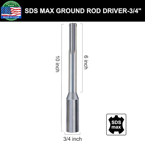 3/4 '' SDS Max Ground Rod Driver لقيادة قضبان أرضية رائعة لجميع SDS Max Rotary Hammers وتدريبات المطرقة. in Kuwait
