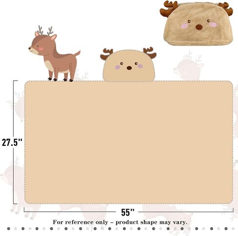 Toddler Bath Towel Baby Towels with Hood 27.5"X55" Ultra Absorbent Soft Bathrobe Blanket Kids Shower Towel for Girls and Boys(Purple-Cat) in Kuwait