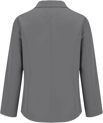 Womens Blazers for Work Casual Open Front Blazer Cropped Long Sleeve Work Office Jacket Lapel Collar Cardigan Jackets in Kuwait