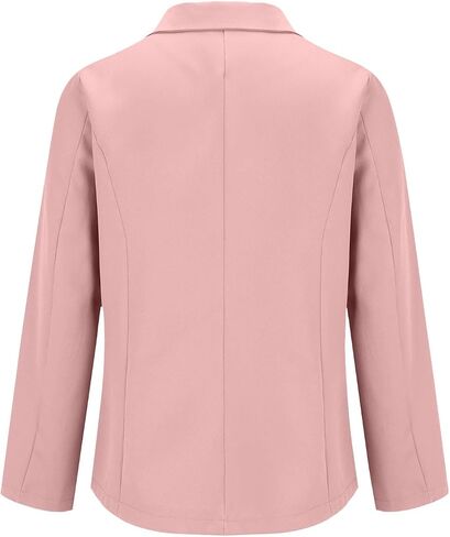 Womens Blazers for Work Casual Open Front Blazer Cropped Long Sleeve Work Office Jacket Lapel Collar Cardigan Jackets in Kuwait
