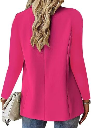 Womens Blazers for Work Casual Open Front Blazer Cropped Long Sleeve Light Weight Jacket Lapel Collar Cardigan Jackets in Kuwait