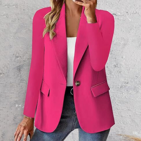 Womens Blazers for Work Casual Open Front Blazer Cropped Long Sleeve Light Weight Jacket Lapel Collar Cardigan Jackets in Kuwait
