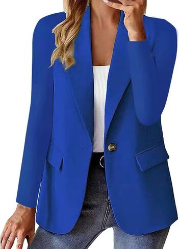 Womens Blazers for Work Casual Open Front Blazer Cropped Long Sleeve Light Weight Jacket Lapel Collar Cardigan Jackets in Kuwait