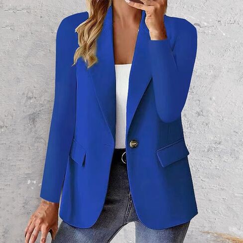 Womens Blazers for Work Casual Open Front Blazer Cropped Long Sleeve Light Weight Jacket Lapel Collar Cardigan Jackets in Kuwait