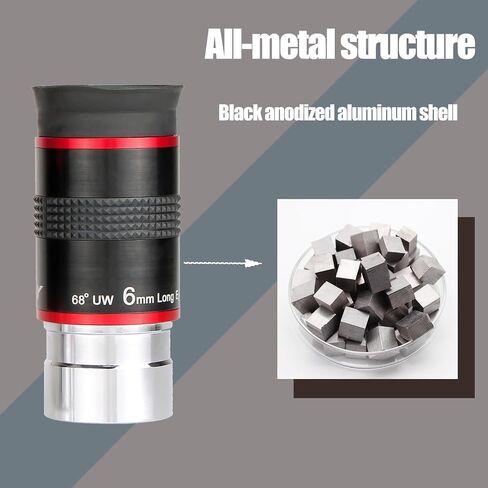 Svbony 20mm Telescope Eyepiece 68 درجة فائقة الزاوية ، حزمة مع العدسة 6 مم in Saudi Arabia