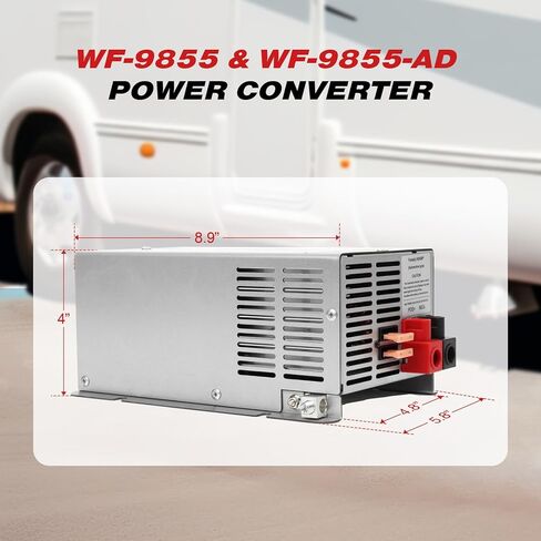 WF-9855,55 Amp RV Power Converter for Lead-Acid Battery,Compatible with WF-9855,WF-9855-AD,WF-9855-AD-CB&Other WF-9800 Series Power Converter in Kuwait