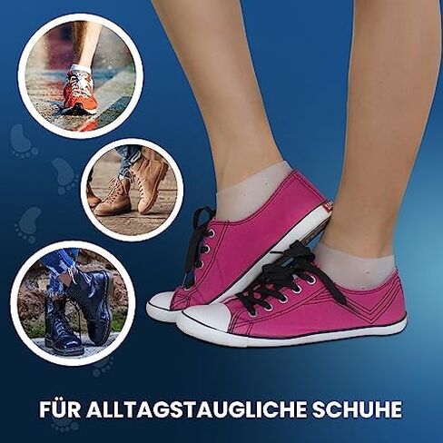 واقيات الكعب من السيليكون الفاخر من Ballotte (متوسط ​​- 4 عبوات) | وسادات جل للكعب/جوارب من السيليكون للنساء والرجال - لتخفيف آلام الكعب المتشقق | أكواب/وسائد للكعب للوقاية من البثور لعلاج التهاب اللفافة الأخمصية in Kuwait