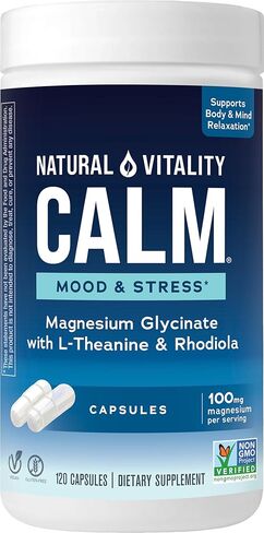 مكملات المغنيسيوم الطبيعية الحيوية الهادئة للنوم، الميلاتونين وسيترات المغنيسيوم، كبسولات المساعدة على النوم، خالية من الغلوتين، نباتية، غير معدلة وراثيًا، تساعد الجسم على النوم بسهولة، 120 كبسولة in Kuwait