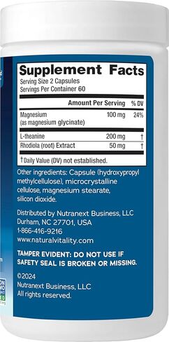 مكملات المغنيسيوم الطبيعية الحيوية الهادئة للنوم، الميلاتونين وسيترات المغنيسيوم، كبسولات المساعدة على النوم، خالية من الغلوتين، نباتية، غير معدلة وراثيًا، تساعد الجسم على النوم بسهولة، 120 كبسولة in Kuwait