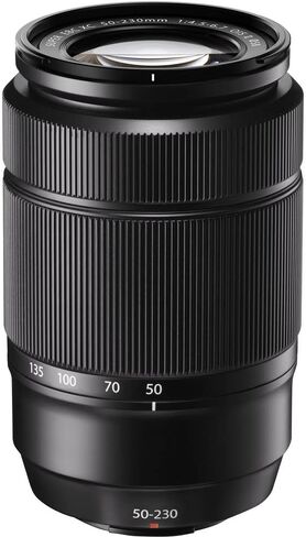 Fujifilm XC 50-230mm F/4.5-6.7 OIS II Bundle (أسود) مع علبة العدسة الناعمة + بطاقة ذاكرة 32 جيجابايت + طقم تصفية 3 قطع ، 58 مم + أكثر in Saudi Arabia