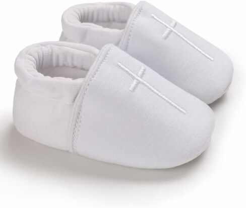 Baby Baptism Cross Sneaker Shoes & Socks, White Christening Baptism Sets for Baby,3Pcs in Kuwait