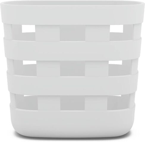 Lalo Bath Time Storage Bin - Keep Items Organized & Dry with Non-Toxic Plastic, Easy Cleanup, Removable Drying Bin, Woven Baby Organizer, Secure Wall Attachment, 9 x 5.5 x 8.5 in - Sage in Saudi Arabia