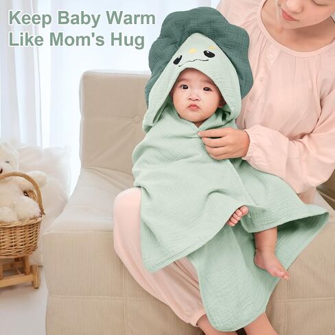 مناشف الأطفال المغطاة بالغطاءات في Fiobee 100 ٪ من مناشف حمام الأطفال الشاشية للأطفال حديثي الولادة مع تصميم الحيوانات الأساسيات الفائقة والاستحمام الوصية للأطفال الصغار والجنسين الفتاة 30 × 30 بوصة ، دب رمادي in Kuwait