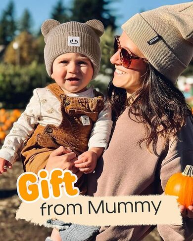 FURTALK Infant Baby Beanie with Bear Ear Cute Winter Hat for Toddler Boys Girls Soft Knitted Cap in Saudi Arabia