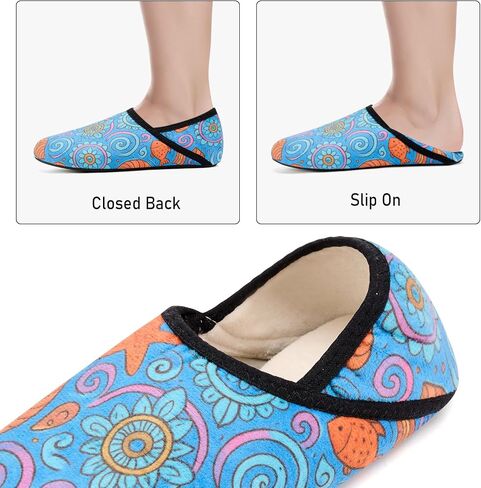 ANLUKE House Slippers for Women Men with Rubber Sole Soft Lightweight Indoor/Outdoor in Saudi Arabia